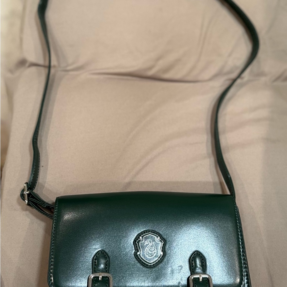 Harry Potter Elegant Forest Green PU Leather Crossbody Bag
